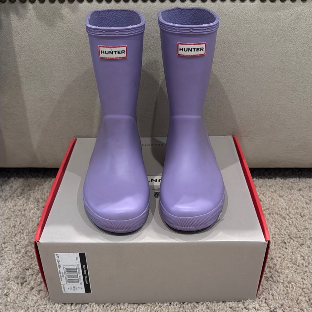 Hunter Purple Rain & Snow Boots Classic Style